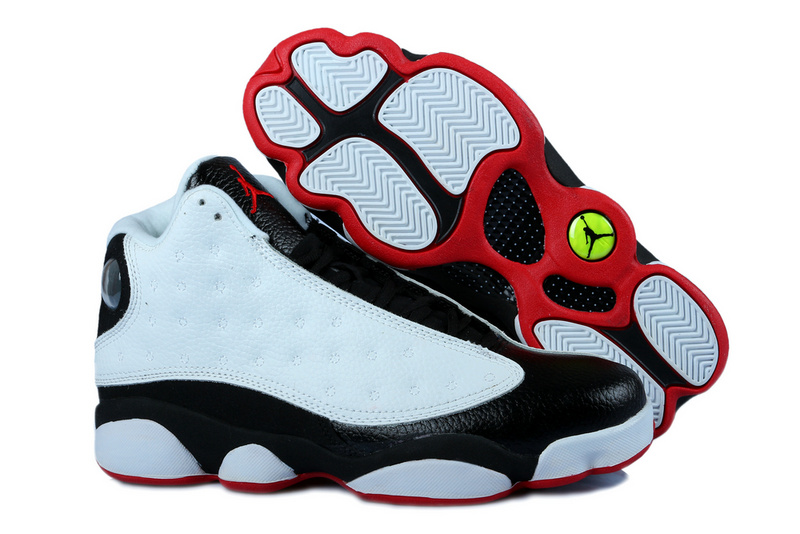 Air Jordan 13 Mens Shoes Aa Black/White/Red Online